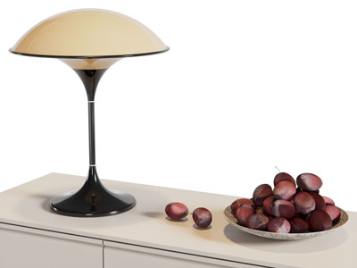 现代台灯 水果果盘摆件组合