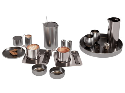 现代金属咖啡杯 茶具杯子