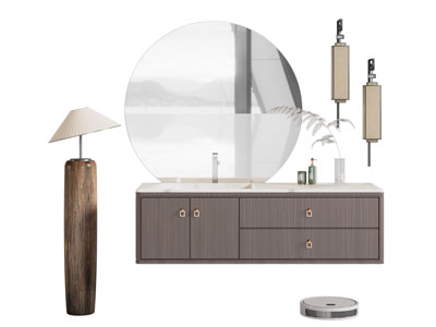 新中式洗手台 浴室柜