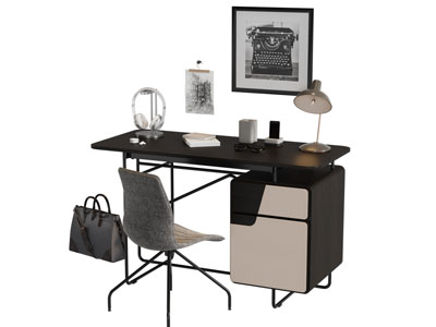 现代书桌椅组合