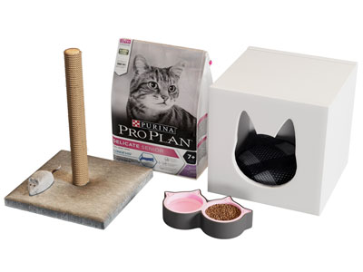 现代猫窝 猫粮 猫玩具生活用品