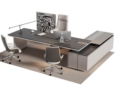 现代老板台 老板桌椅组合