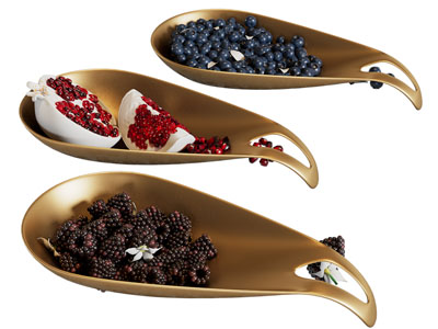 现代蓝莓 石榴 桑葚 水果果盘