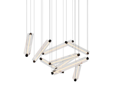 现代水晶管状吊灯