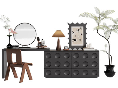 法式中古风化妆 梳妆台