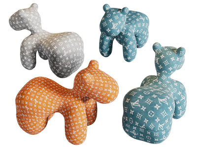 现代卡通动物沙发凳子