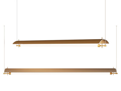 现代金属一字型吊灯