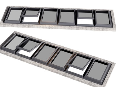 现代天窗 推拉窗