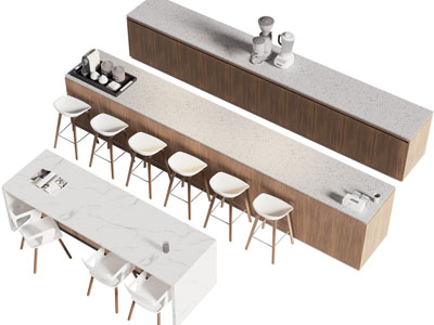 现代吧台 餐桌椅组合