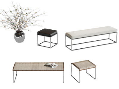 现代长方形沙发凳子 坐凳