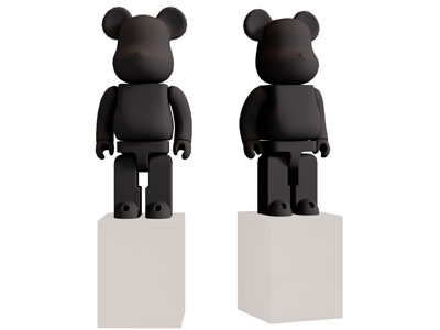 现代暴力熊雕塑雕刻摆件组合3d模型 现代暴力熊雕塑雕刻摆件组合