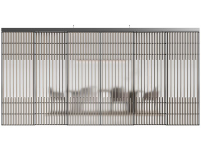 现代玻璃推拉门 隔断