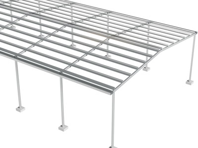 现代金属架 钢架 白钢架