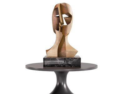 现代抽象人物雕塑雕刻摆件组合