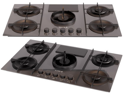 现代燃气灶 厨房电器