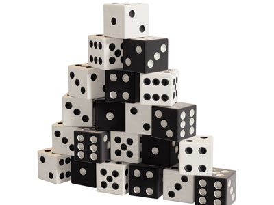 现代麻将骰子美陈 赌场玩具骰子玩具