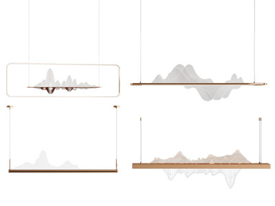 新中式山脉吊灯