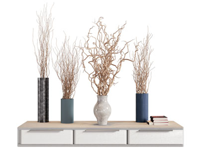 新中式花瓶花卉 摆件组合