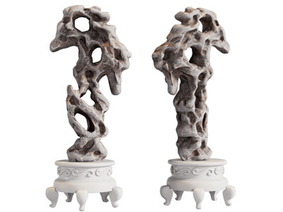 新中式假山 石头雕塑雕刻摆件组合3d模型 新中式假山 石头雕塑雕刻摆件组合