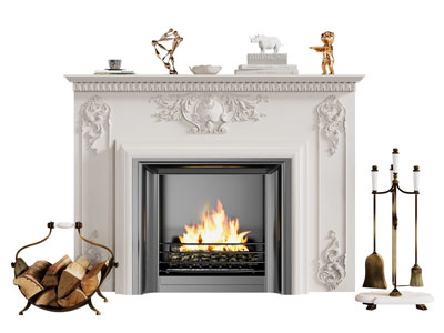 欧式壁炉火炉 柴火 火钳