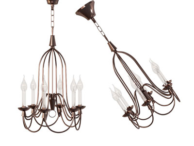 美式金属烛台吊灯