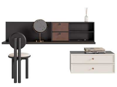 现代中古风化妆 梳妆台