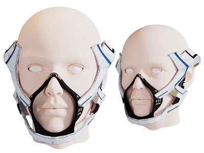 现代科幻头盔 高科技头盔