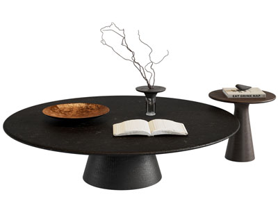 现代圆形茶几 边几