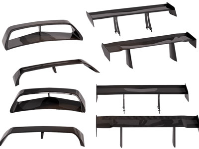 现代汽车碳纤维尾翼 汽车扰流器 汽车配件