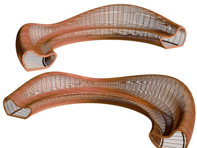 现代木质镂空异形公共椅子 景观椅子