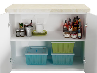 现代餐具 调料瓶 置物收纳柜 橱柜