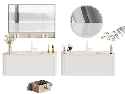 现代洗手台 镜柜 浴室柜