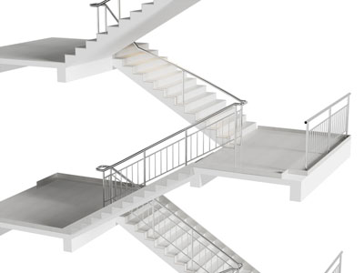 现代旋转楼梯3d模型 现代旋转楼梯
