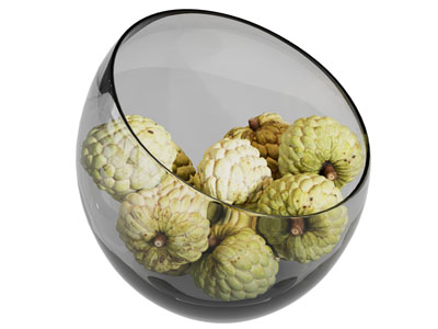 现代玻璃果盘 水果