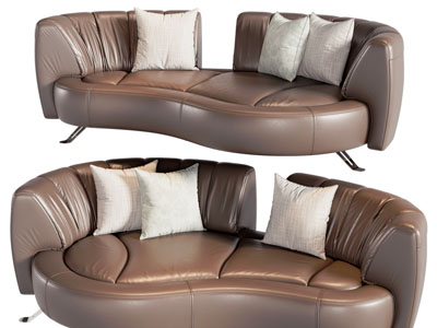 现代异形多人沙发3d模型 现代异形多人沙发