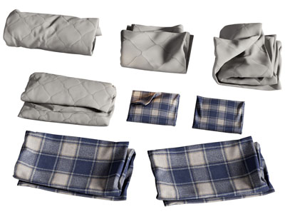 现代叠在一起的布料