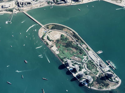 现代岛屿 鸟瞰图 规划鸟瞰