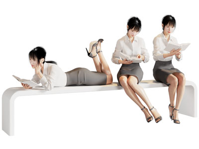 现代阅读的女孩 姑娘 女子 人物