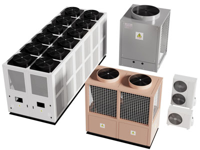 现代空调外机机组 排风机