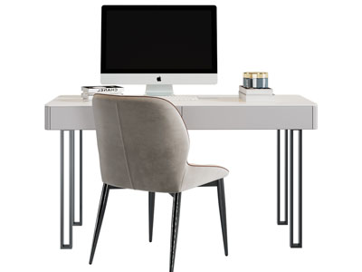 现代书桌椅组合3d模型 现代书桌椅组合