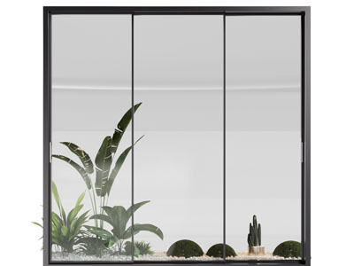 现代玻璃推拉门