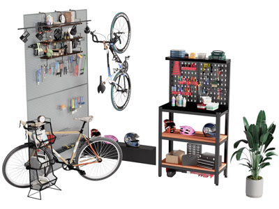 现代工具架 洞洞眼收纳架
