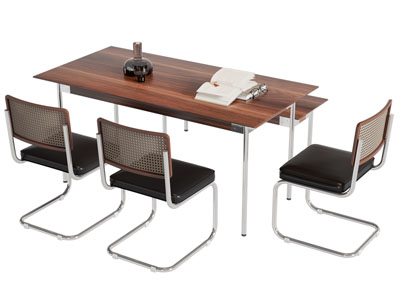 现代中古风餐桌椅组合