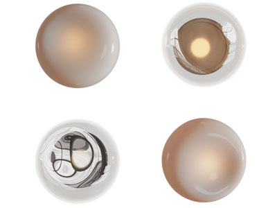 现代圆形玻璃灯罩壁灯