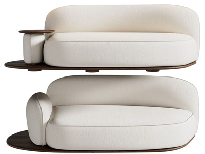 现代布艺多人沙发3d模型 现代布艺多人沙发