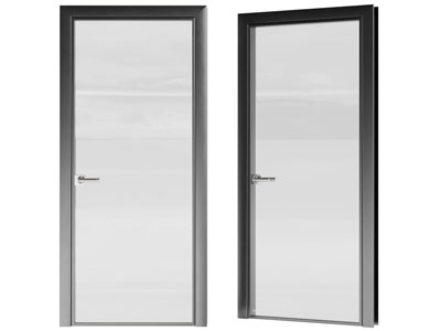 现代玻璃平开门