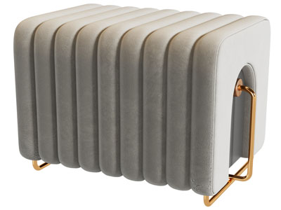 现代轻奢沙发凳子 脚踏