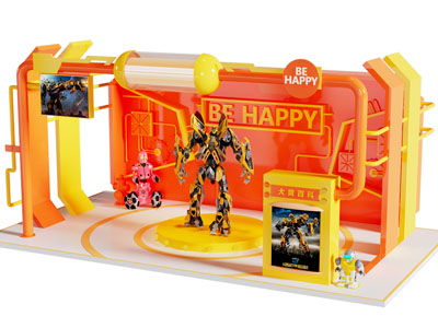 现代大黄蜂 变形金刚美陈 户外装置 演绎舞台