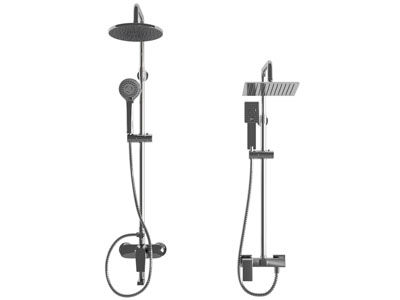 现代不锈钢淋浴花洒