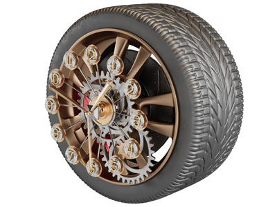 工业风loft轮胎钟表 墙饰挂件3d模型 工业风loft轮胎钟表 墙饰挂件